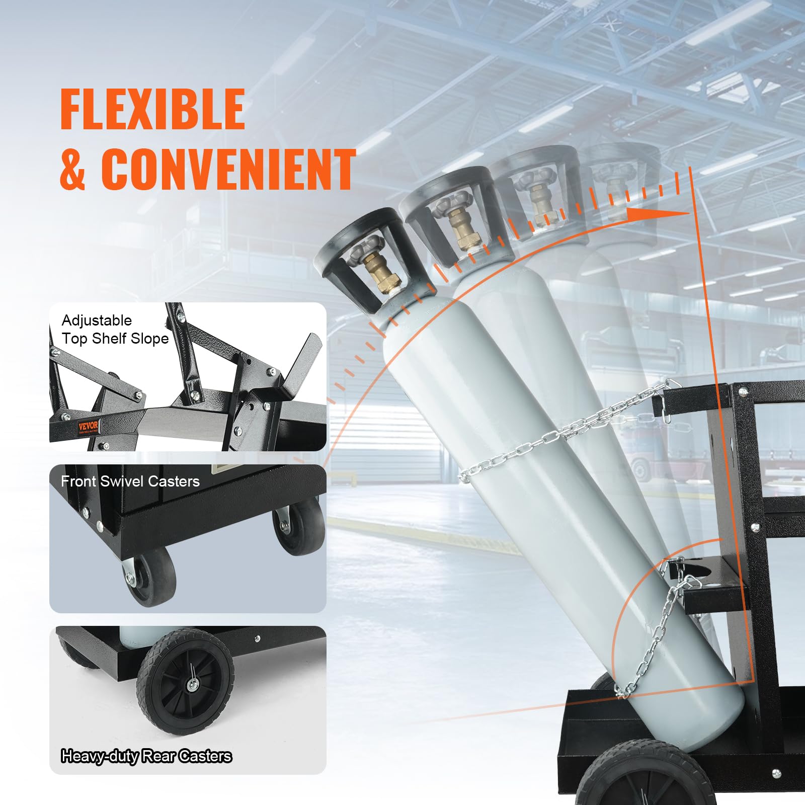 Foto 7 pulgar | Carrito De Soldadura Vevor De 2 Niveles, 4 Cajones, 120 Kg De Capacidad Con Ruedas - Venta Internacional.