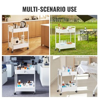 Foto 6 | Carrito De Laboratorio Vevor De 2 Niveles De Acero Inoxidable Con 2 Cajones De 220 Libras - Venta Internacional.
