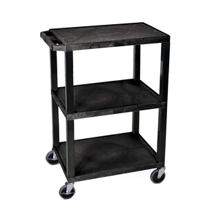 Foto 1 | Carrito Utilitario Luxor Wt34s Con 3 Estantes, Color Negro Tuffy, 24 X 18 X 34 Pulgadas - Venta Internacional.