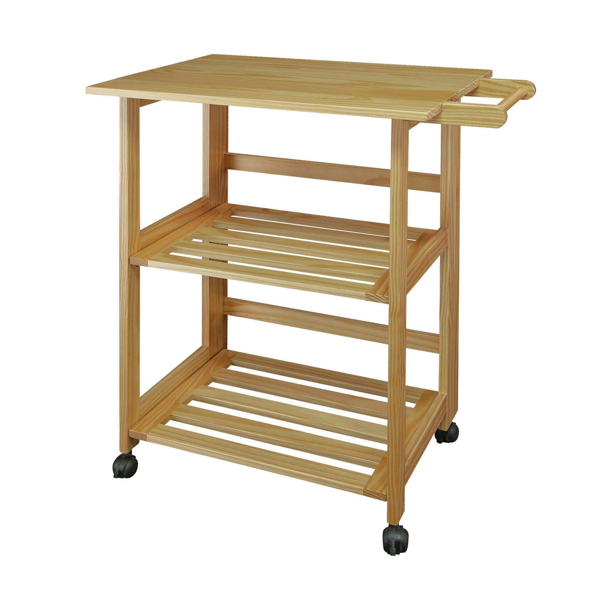 Foto 1 | Carrito de Cocina Casual Home Trek Plegable Natural de 27 cm con Estantes - Venta Internacional