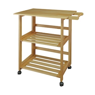 Foto 1 | Carrito de Cocina Casual Home Trek Plegable Natural de 27 cm con Estantes - Venta Internacional