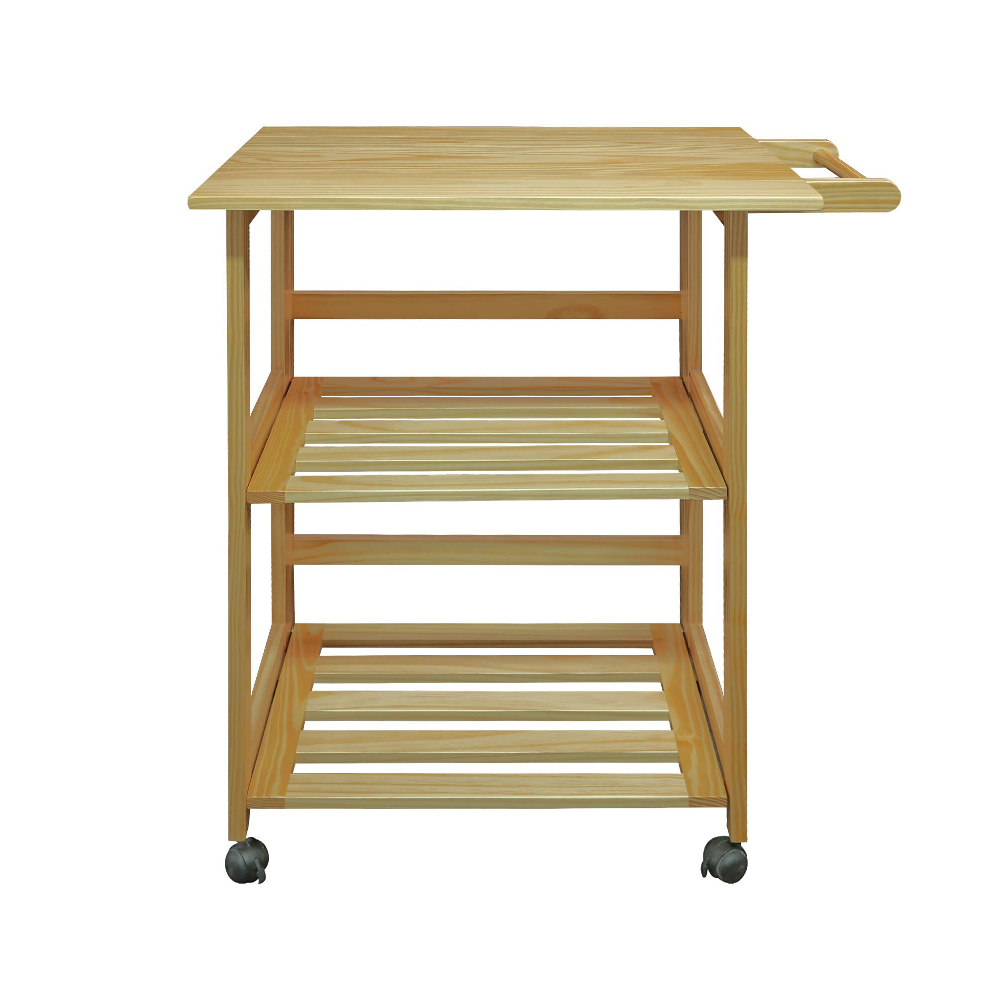 Foto 3 | Carrito de Cocina Casual Home Trek Plegable Natural de 27 cm con Estantes - Venta Internacional