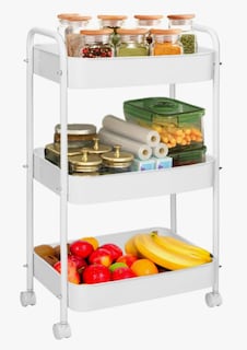 Foto 1 | Carrito Organizador De Acero Multifunción Con Ruedas