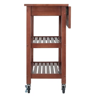 Foto 4 | Carrito De Cocina Winsome Jonathan Con 2 Cajones, Color Nogal Enrollable - Venta Internacional.