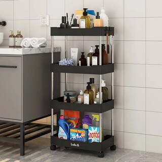 Foto 5 | Estante Organizador De 4 Niveles Para Cocina, Para Baño Lab.g Negro