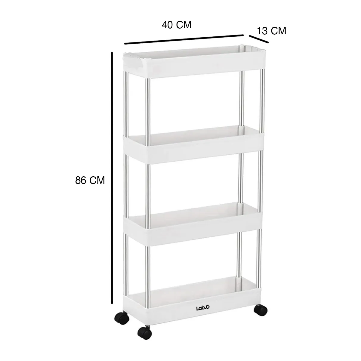 Foto 3 pulgar | Estante Organizador De 4 Niveles Para Cocina/baño Lab.g Blanco