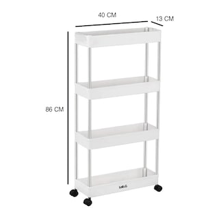 Foto 2 | Estante Organizador De 4 Niveles Para Cocina/baño Lab.g Blanco
