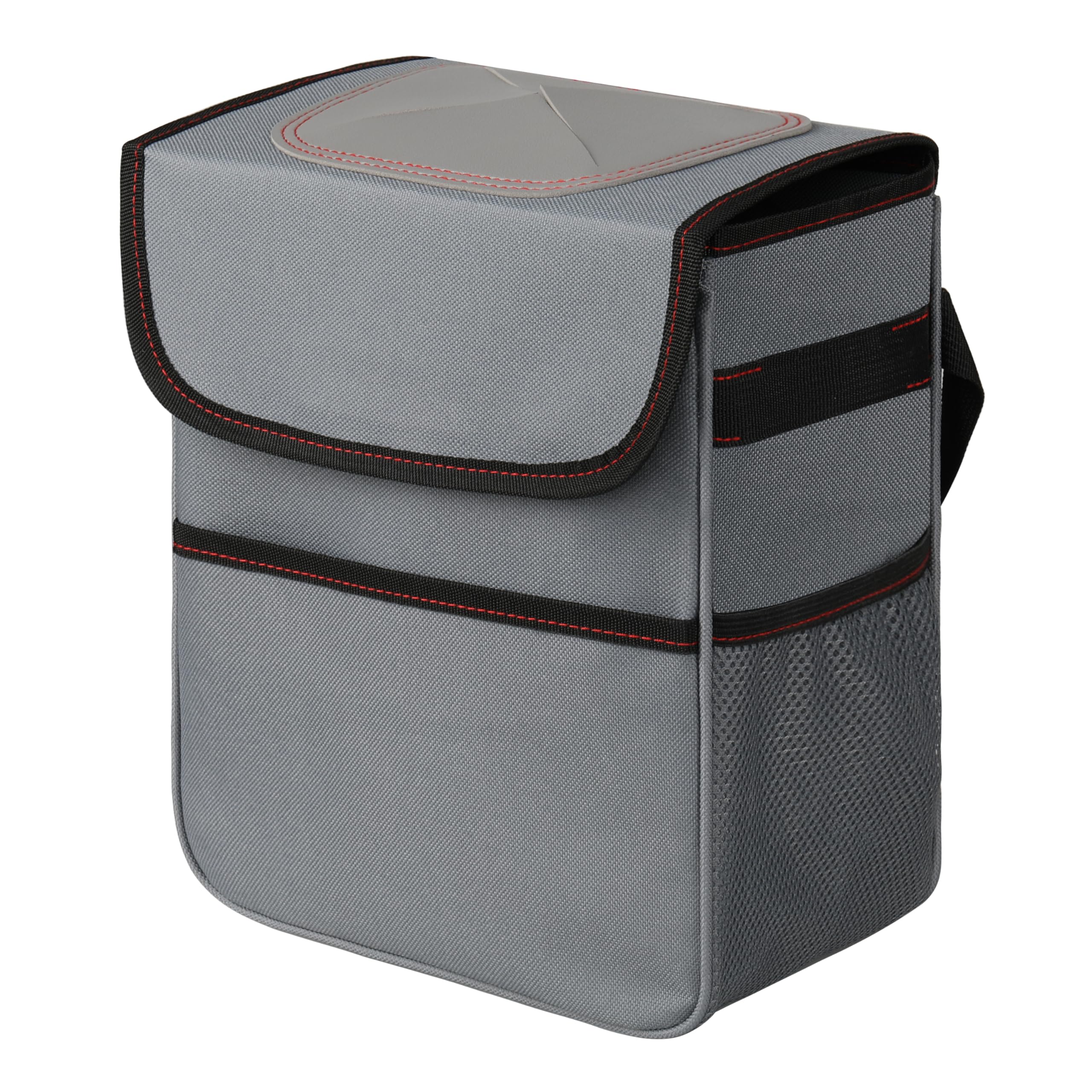 Tapa De Basurero Healsmart De 2 Galones Y Bolsillos De Almacenamiento Gris - Venta Internacional.