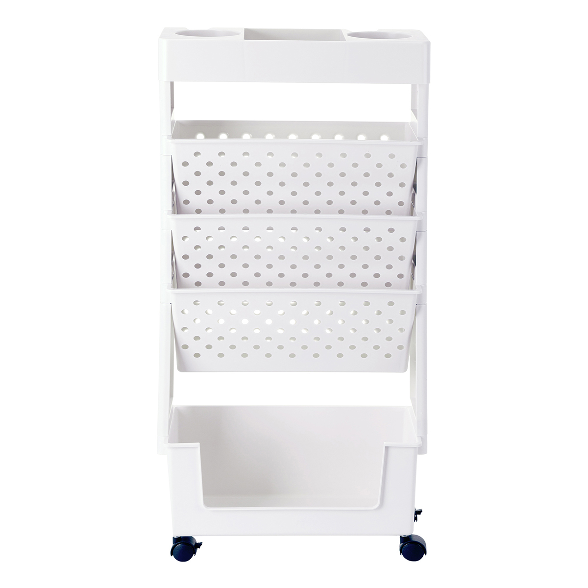 Foto 1 | Estantería Organizador De Almacenamiento Lo Necesito  Con Ruedas Color Blanco.