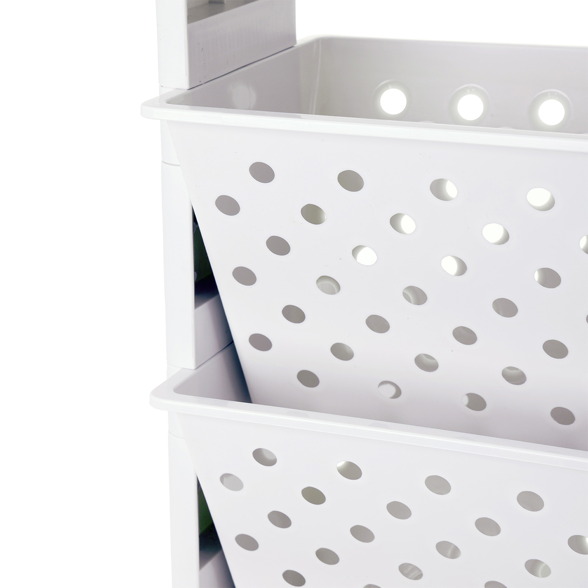 Foto 4 | Estantería Organizador De Almacenamiento Lo Necesito  Con Ruedas Color Blanco.