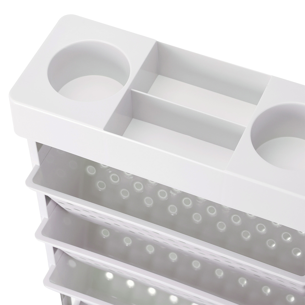 Foto 5 | Estantería Organizador De Almacenamiento Lo Necesito  Con Ruedas Color Blanco.