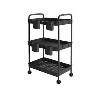Foto 1 | Carrito Organizador 3 Niveles 4 Cestos y Ganchos Eo Safe Imports Esi-20635 Negro