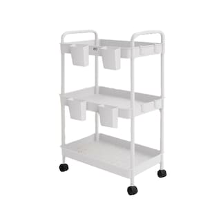 Foto 1 | Carrito Organizador 3 Niveles 4 Cestos y Ganchos Eo Safe Imports Esi-20634 Blanco