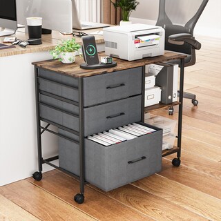 Foto 1 | Archivadores Para Home Office Con 3 Cajones Marron Gomyhome