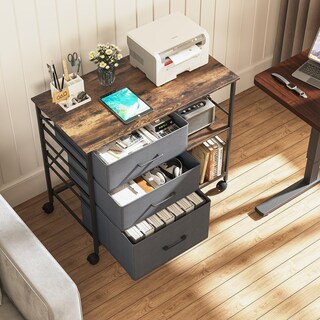 Foto 3 | Archivadores Para Home Office Con 3 Cajones Marron Gomyhome
