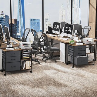 Foto 4 | Archivadores Para Home Office Con 3 Cajones Marron Gomyhome