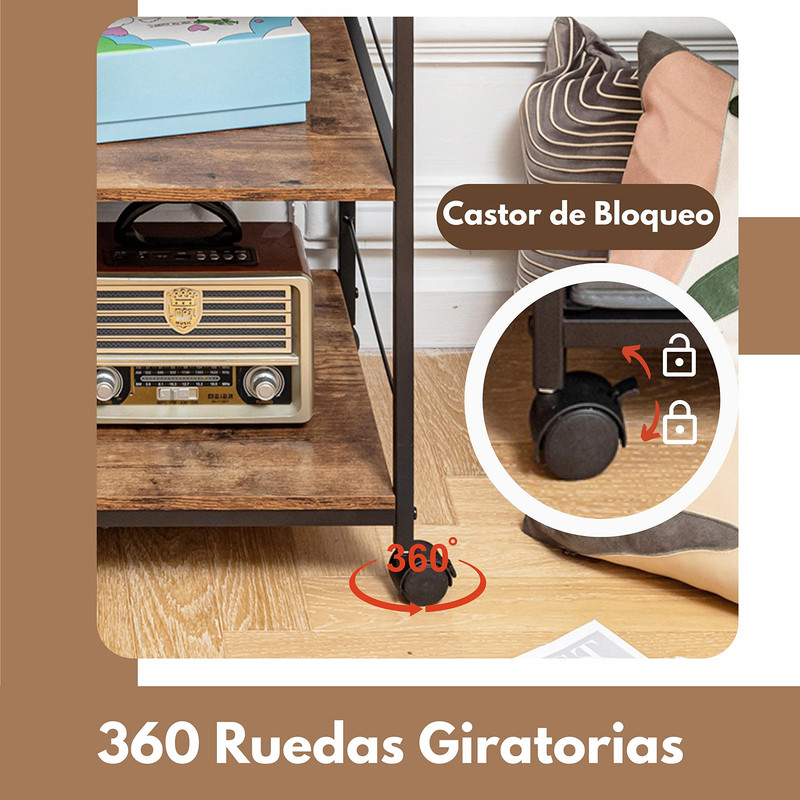 Foto 9 pulgar | Archivadores Para Home Office Con 3 Cajones Marron Gomyhome