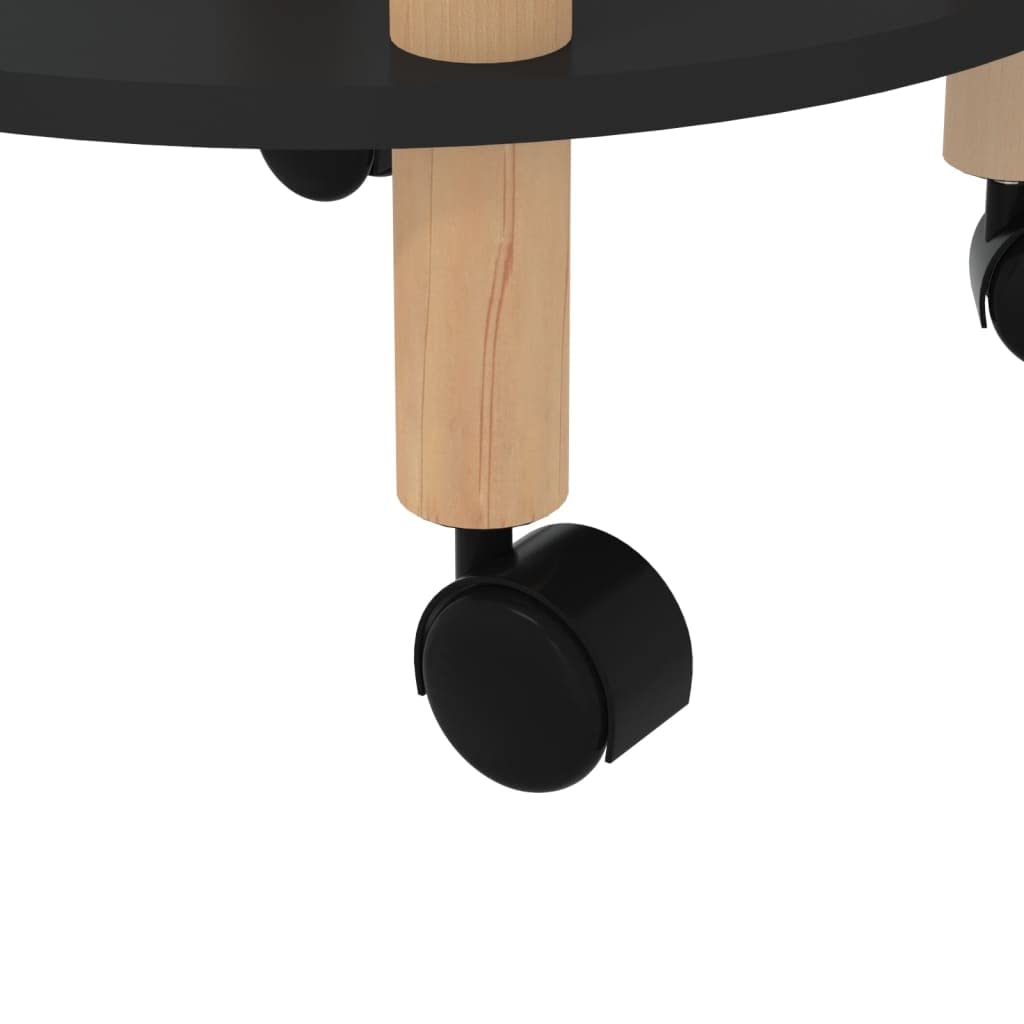 Foto 6 | Trolley Vidaxl  Escandinavo  3 Niveles  Madera De Ingeniería Negra - Venta Internacional.