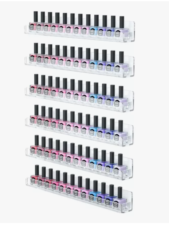 Foto 1 | Estantes Xtellar Flotantes De Acrílico Para Esmaltes De Uñas 8pcs
