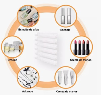 Foto 3 | Estantes Xtellar Flotantes De Acrílico Para Esmaltes De Uñas 8pcs