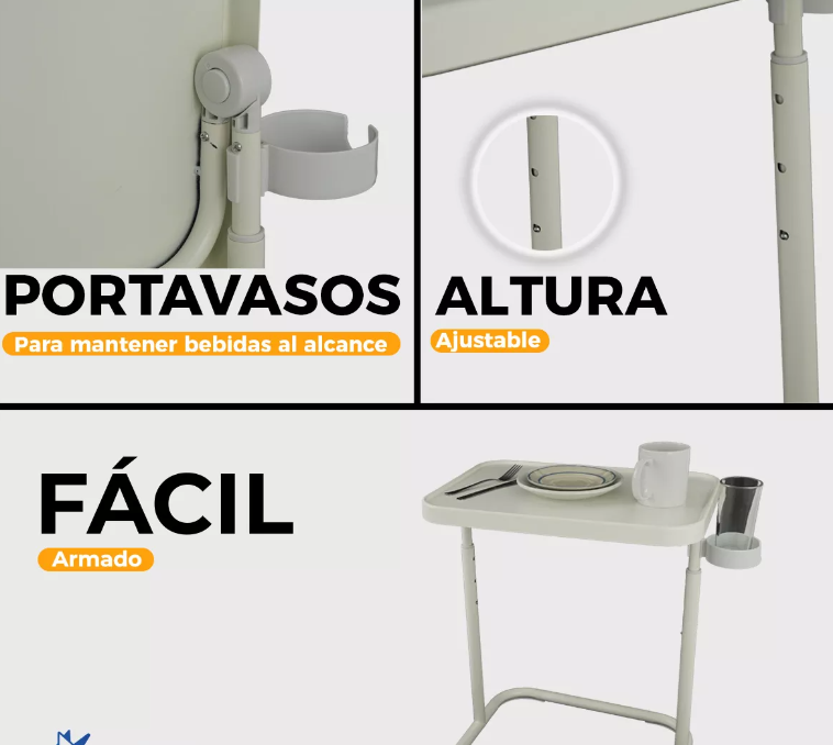 Foto 6 pulgar | Mesa Auxiliar Xtellar  Plegable
