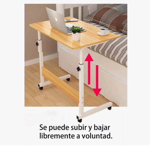 Foto 5 pulgar | Escritorio Móvil Regulable Xtellar En Altura Con Ruedas Mesa Auxilia Modelo Beige