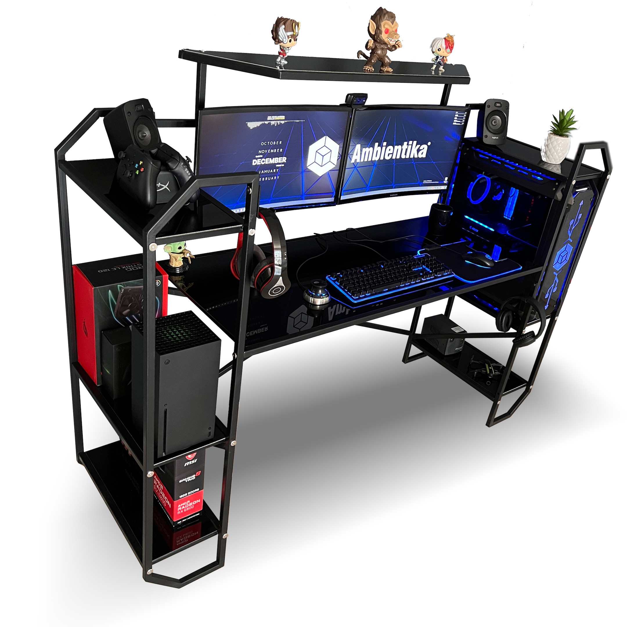 Desk-top Modelo H Escritorio Gamer Ambientika