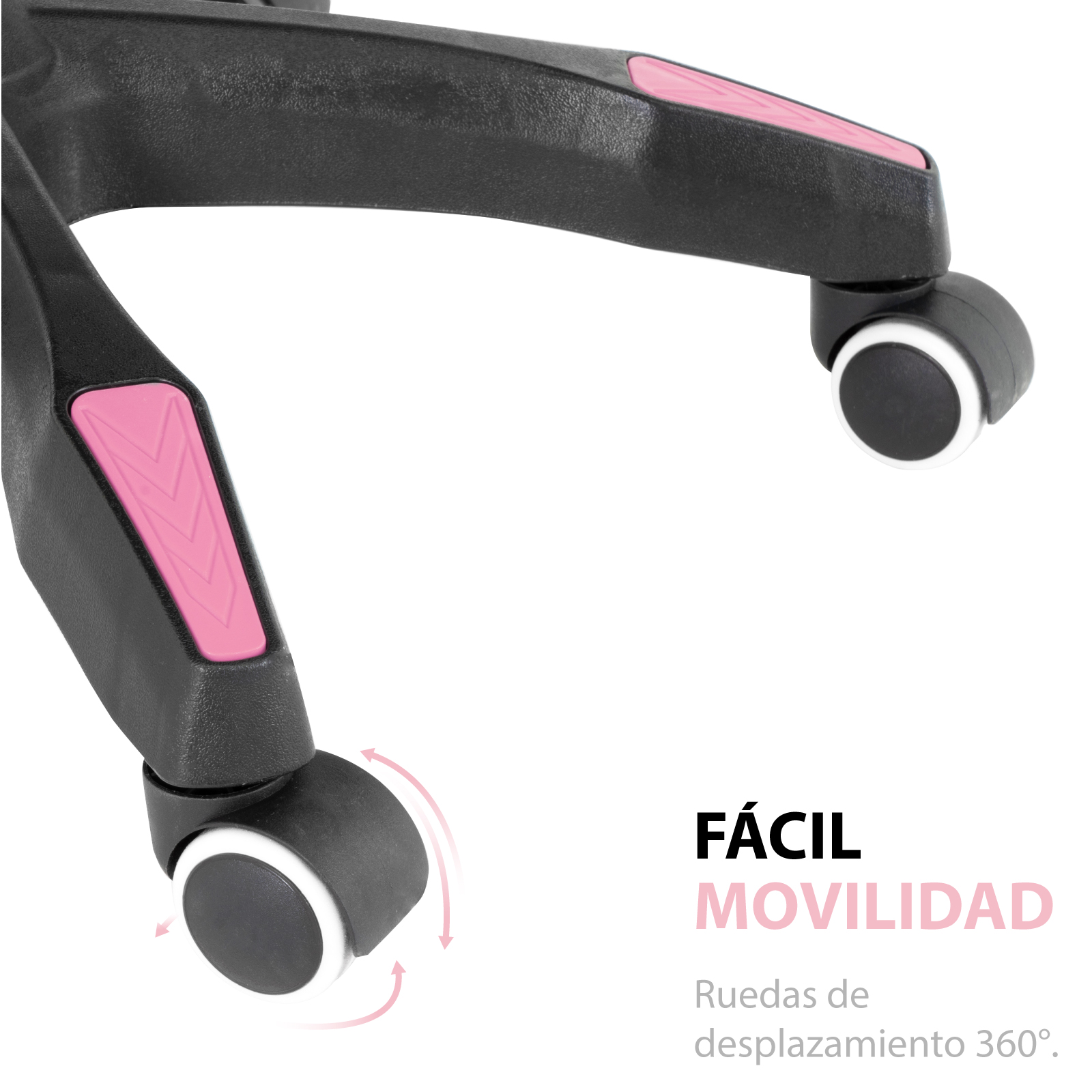 Foto 7 pulgar | Silla Gamer Onof SGE-RS/NE color Rosa