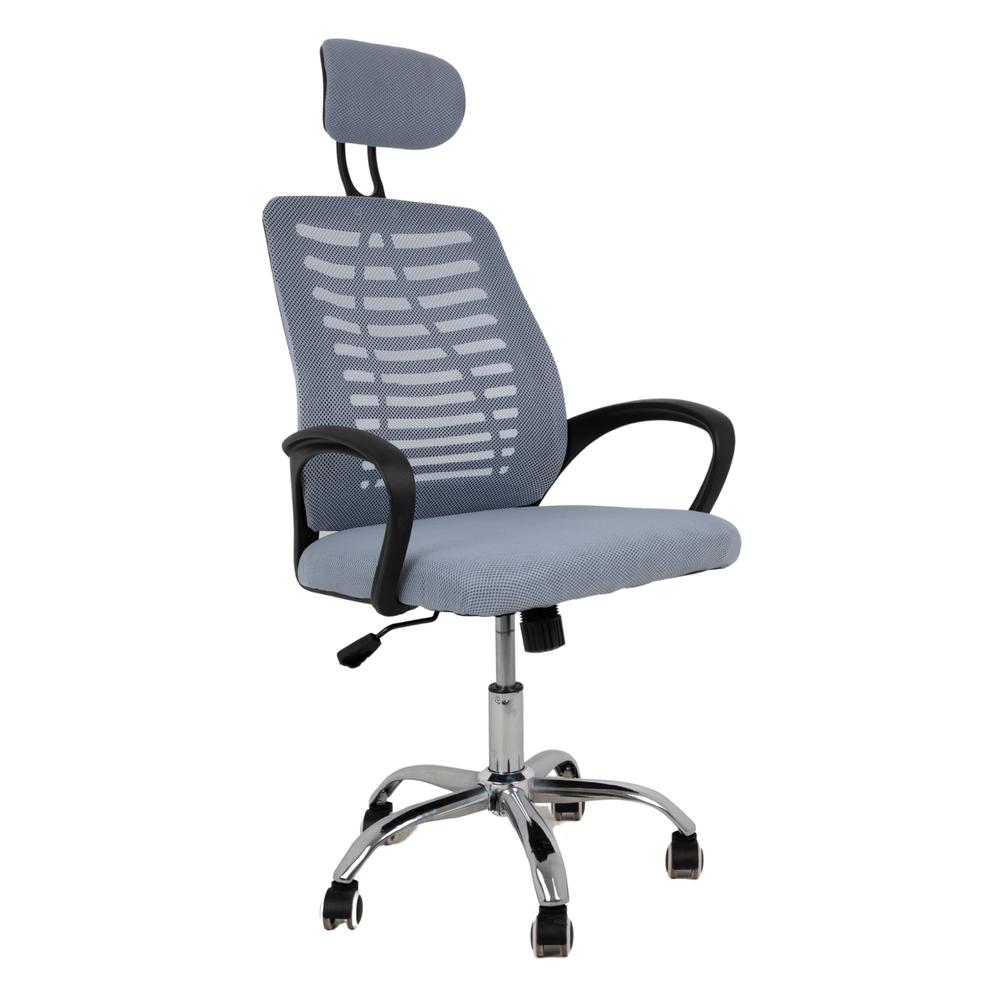 Silla Ejecutiva KingsHouse con Respaldo Reclinable Gris Mesh Oficina