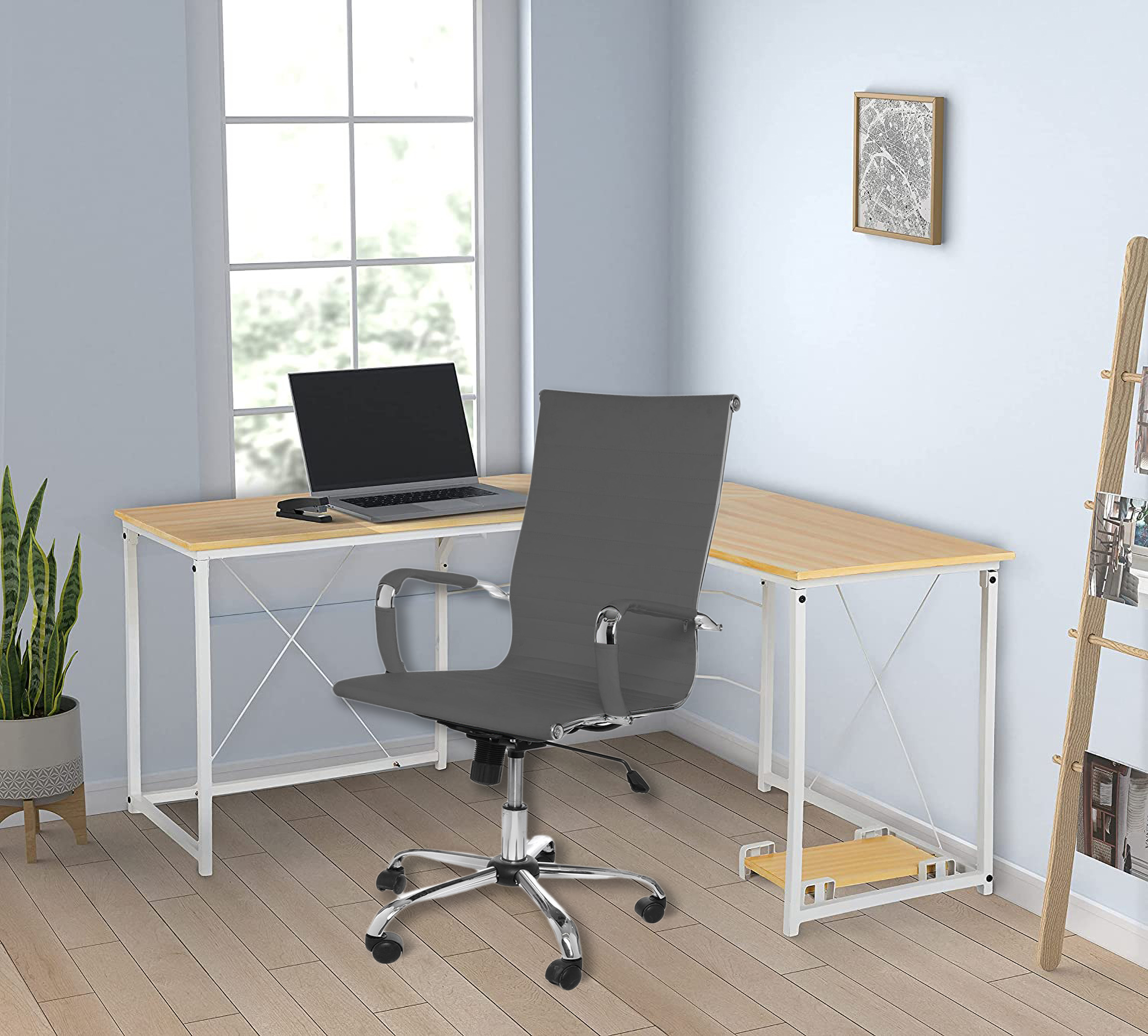 Silla Eke Life Home Yx8503 Ergonómica color Gris