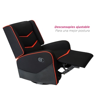 Foto 4 | Sillón Gamer Reposet VANLIG Giratorio Cronos color Rojo