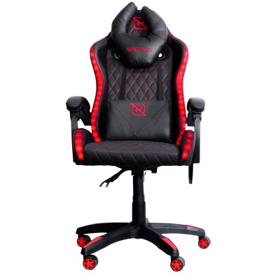 Foto 2 pulgar | Silla Gamer Inclinacion Respaldo 145 Nsg-rgb-1 Negro Con Rojo