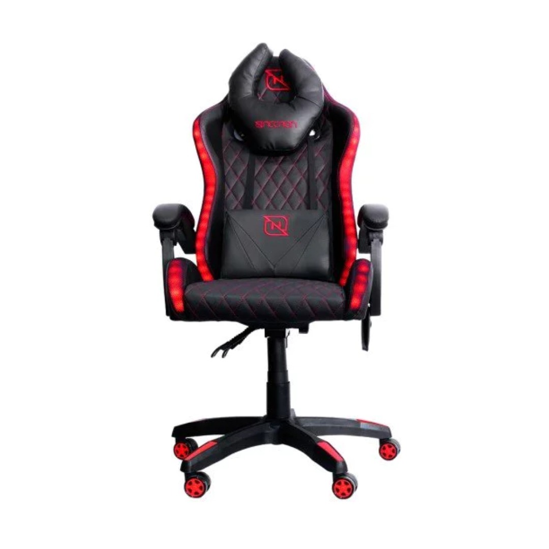 Foto 4 pulgar | Silla Gamer Inclinacion Respaldo 145 Nsg-rgb-1 Negro Con Rojo