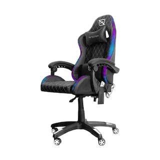 Foto 3 | Silla Gamer Inclinacion Respaldo 145 Nsg-rgb-1 Negro Con Rosa