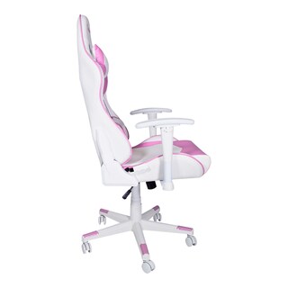 Foto 3 | Silla de Vinipiel Ocelot Gaming Osr-05 Reclinable con Reposabrazos 2d Blanco con Rosa