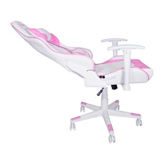 Foto 4 | Silla de Vinipiel Ocelot Gaming Osr-05 Reclinable con Reposabrazos 2d Blanco con Rosa