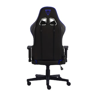 Foto 3 | Silla de Vinipiel Ocelot Gaming OSBLUE-08 Negro con Azul
