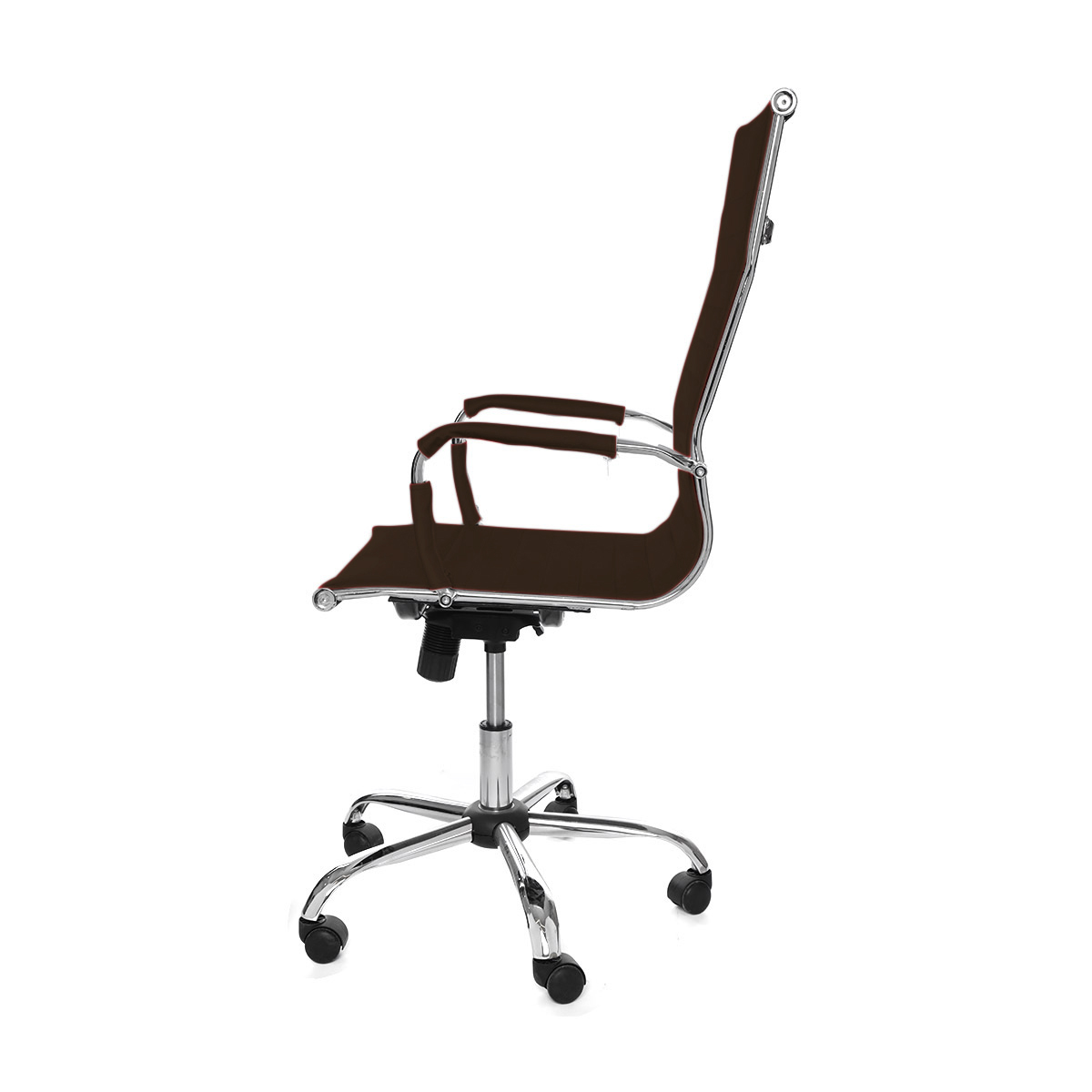 Foto 4 pulgar | Silla Ergonómica de Escritorio Eke Life Home YX-8503 Marrón Tapizado en Cuero Sintético Mesh y Tela