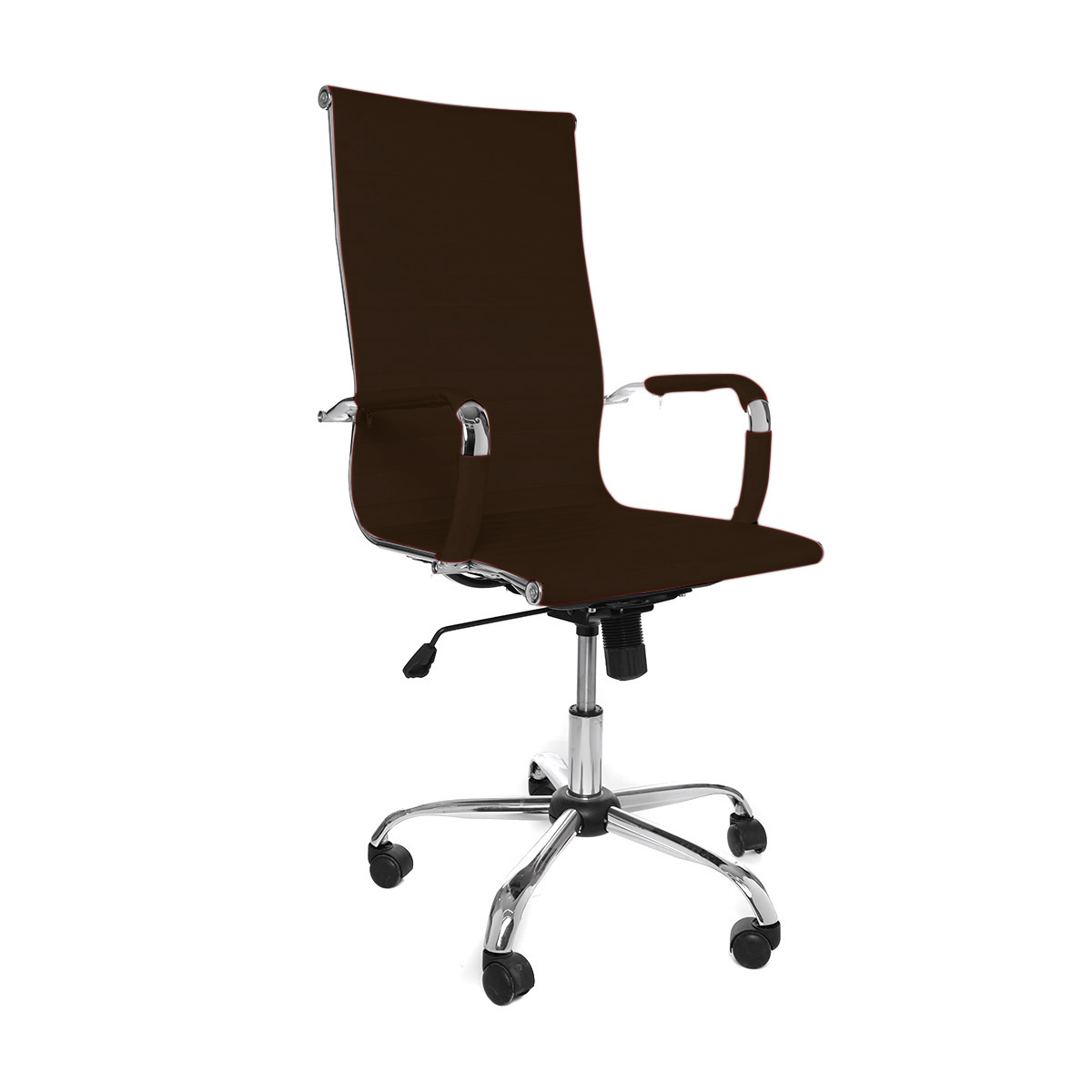 Foto 5 pulgar | Silla Ergonómica de Escritorio Eke Life Home YX-8503 Marrón Tapizado en Cuero Sintético Mesh y Tela