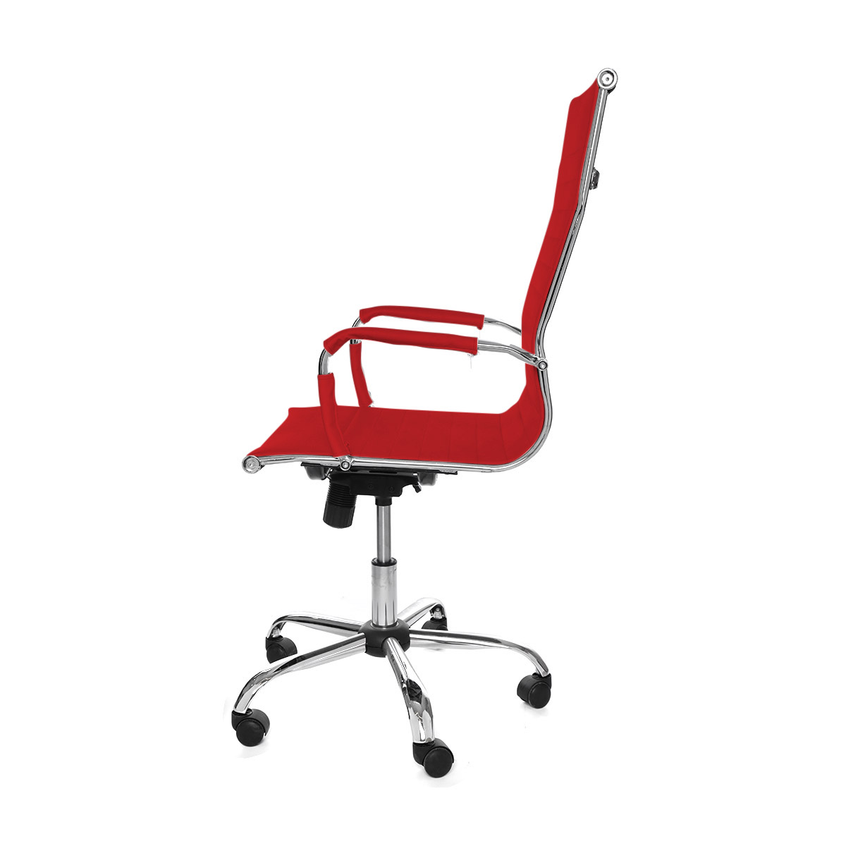 Foto 2 | Silla Ergonómica de Escritorio Eke Life Home Tapizado en Cuero Sintético Mesh y Tela Rojo