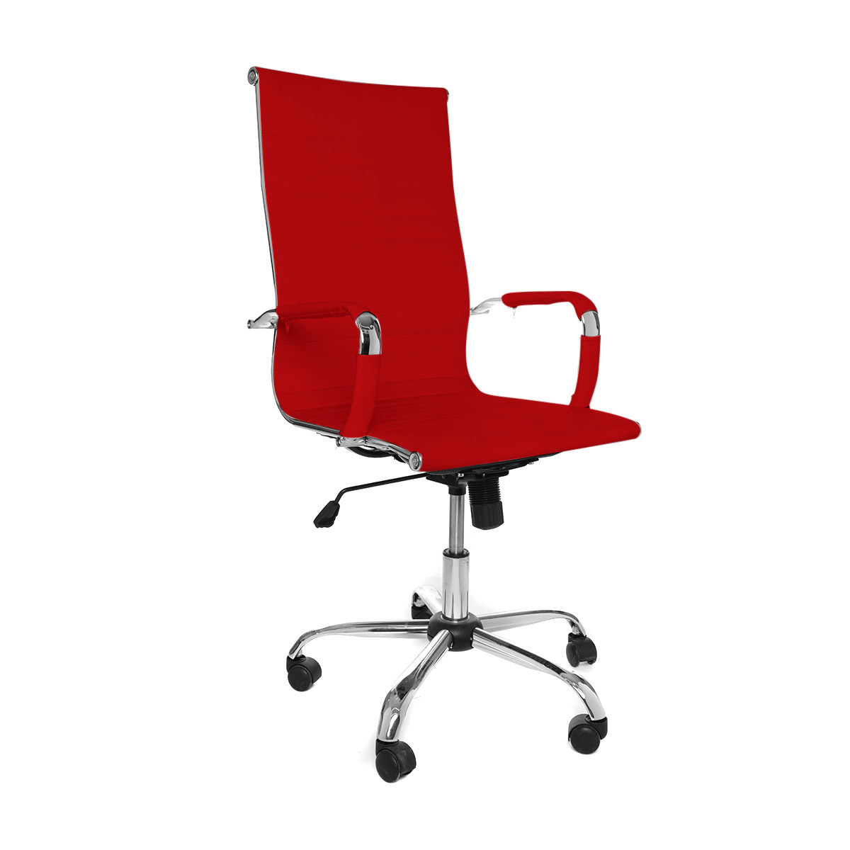 Foto 4 pulgar | Silla Ergonómica de Escritorio Eke Life Home Tapizado en Cuero Sintético Mesh y Tela Rojo