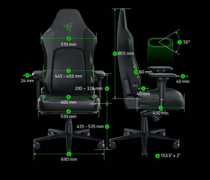 Foto 6 pulgar | Silla Gamer Razer Iskur  V2 con Soporte Lumbar Incorporado