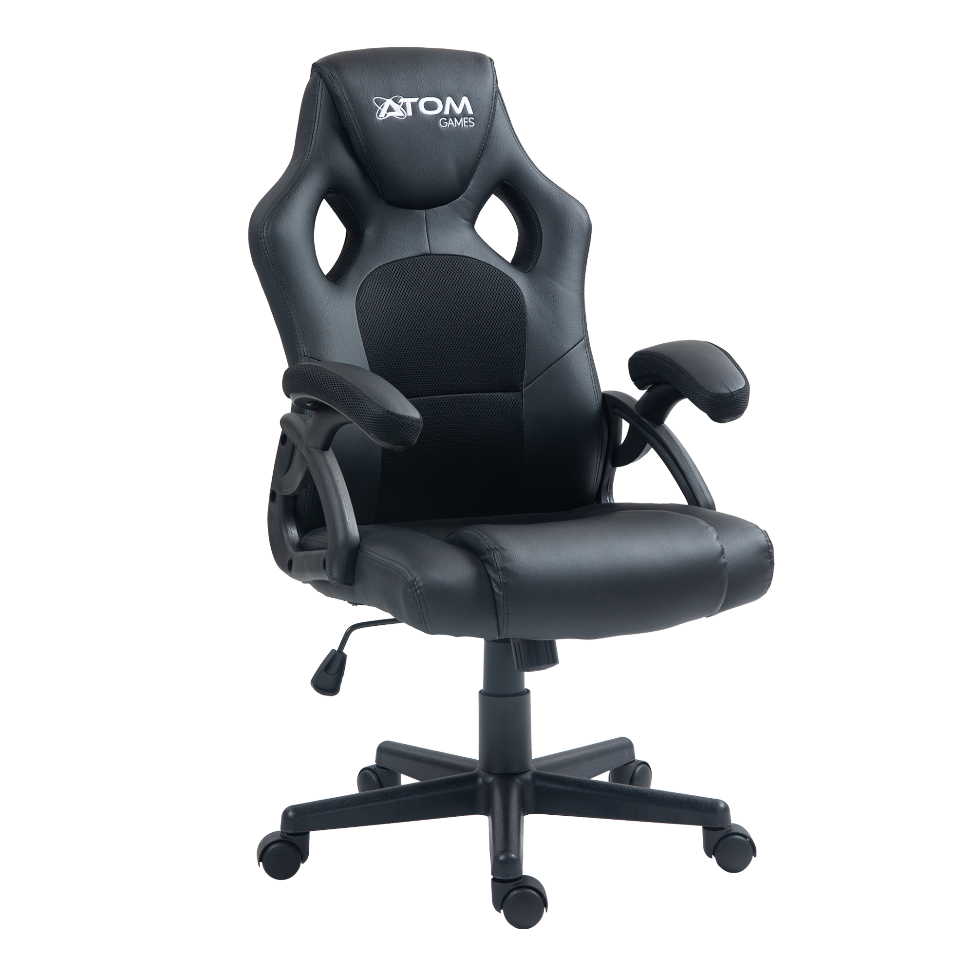 Foto 3 pulgar | Silla Pc Gaming Negro Atomgames