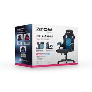 Foto 5 | Silla Pc Gaming Rojo Atomgames
