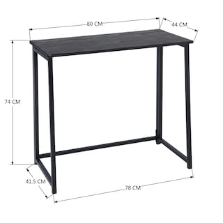 Foto 7 | Escritorio Plegable Homemake Negro para Computadora