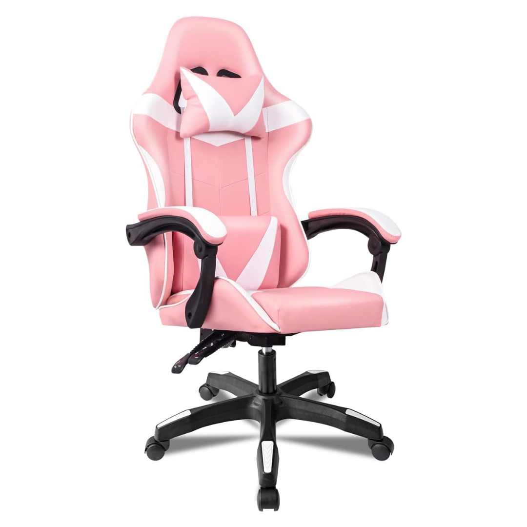 Silla Gamer Ag innovaciones Rosa Reclinable Ergonómica para Oficina