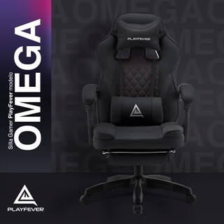 Foto 2 | Silla Gamer Playfever Omega Escritorio Ergonómica Reclinable Negra