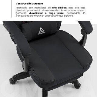 Foto 6 | Silla Gamer Playfever Omega Escritorio Ergonómica Reclinable Negra