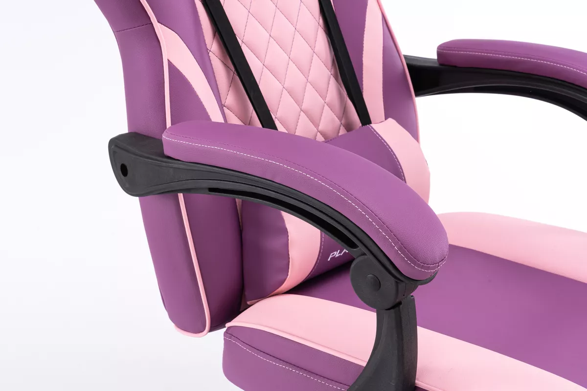 Foto 5 pulgar | Silla Gamer Playfever Omega Escritorio Ergonómica Reclinable Rosa Bicolor