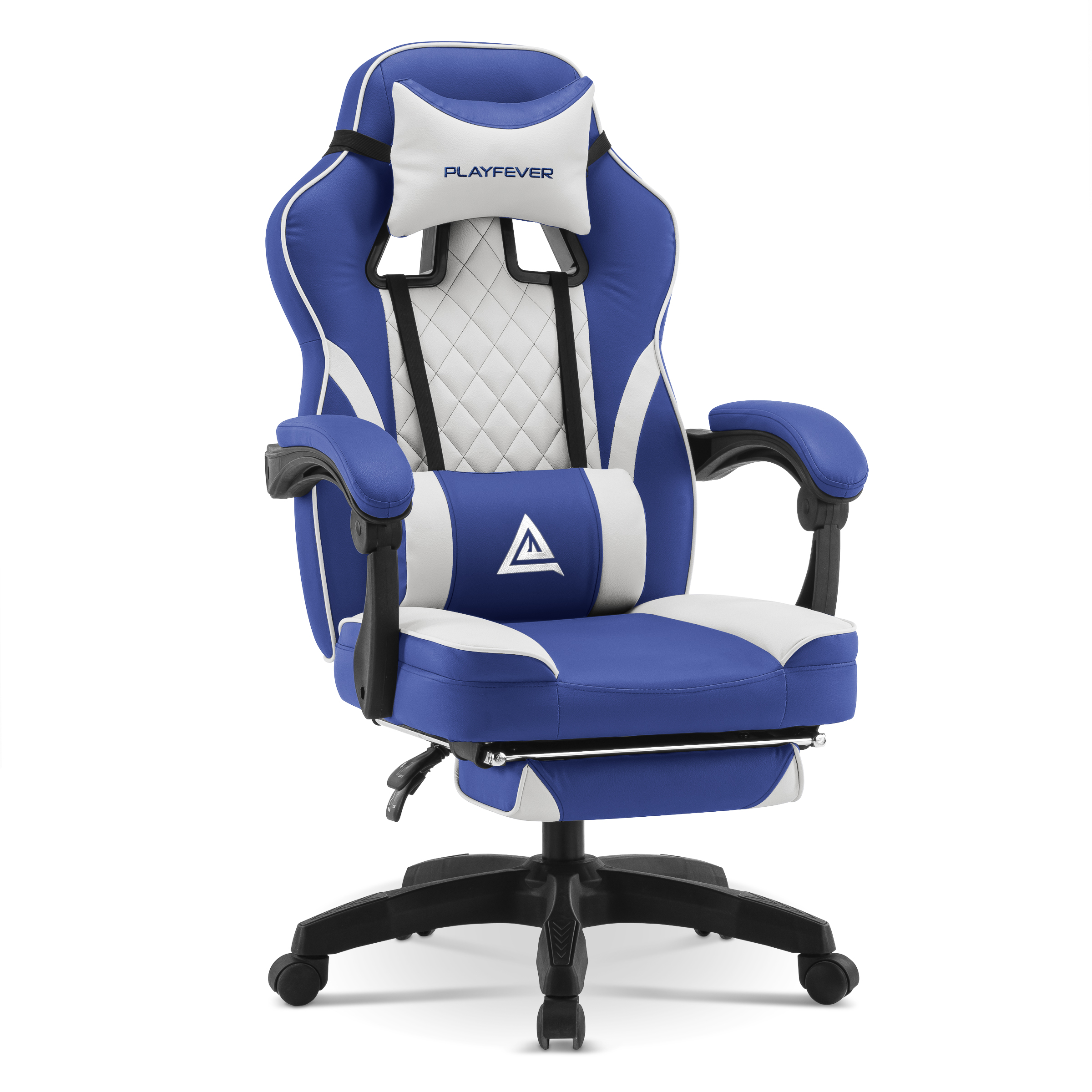 Foto 1 | Silla Gamer Playfever Omega Escritorio Ergonómica Reclinable Azul y Blanco